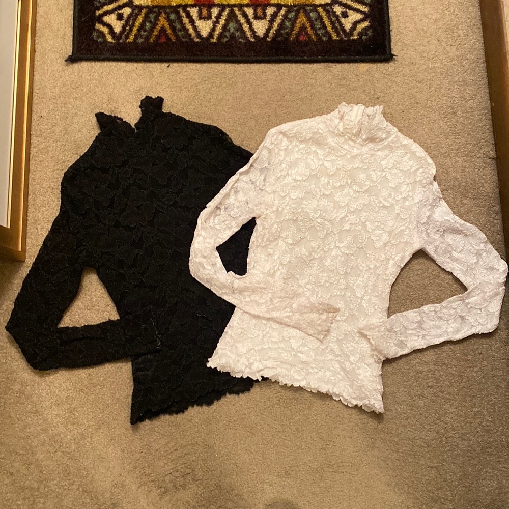Vintage Express Lace Turtle Necks